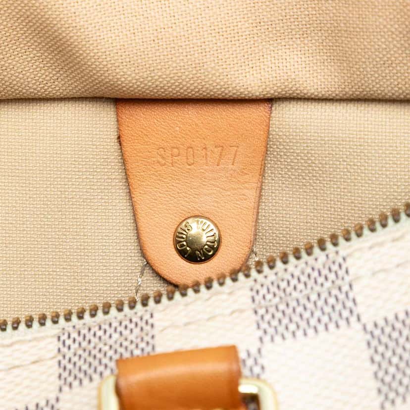 Louis Vuitton Damier Azur Speedy Bandouliere 30 White Good condition - Box View