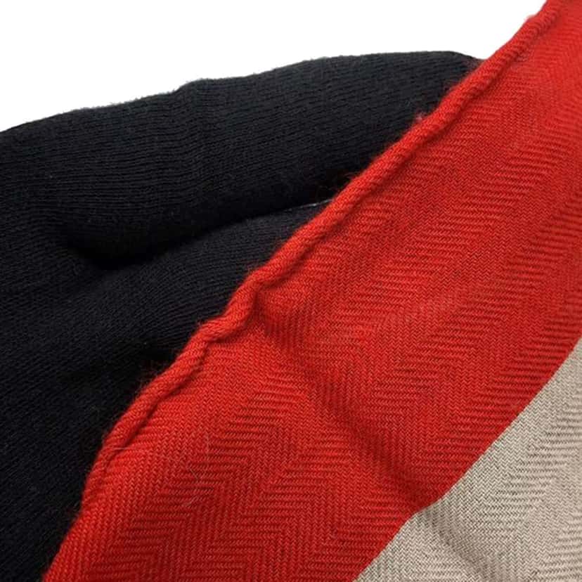 Hermès En Attendant Ulysse Cashmere Silk Shawl 140 Brown Wool Good condition - Box View