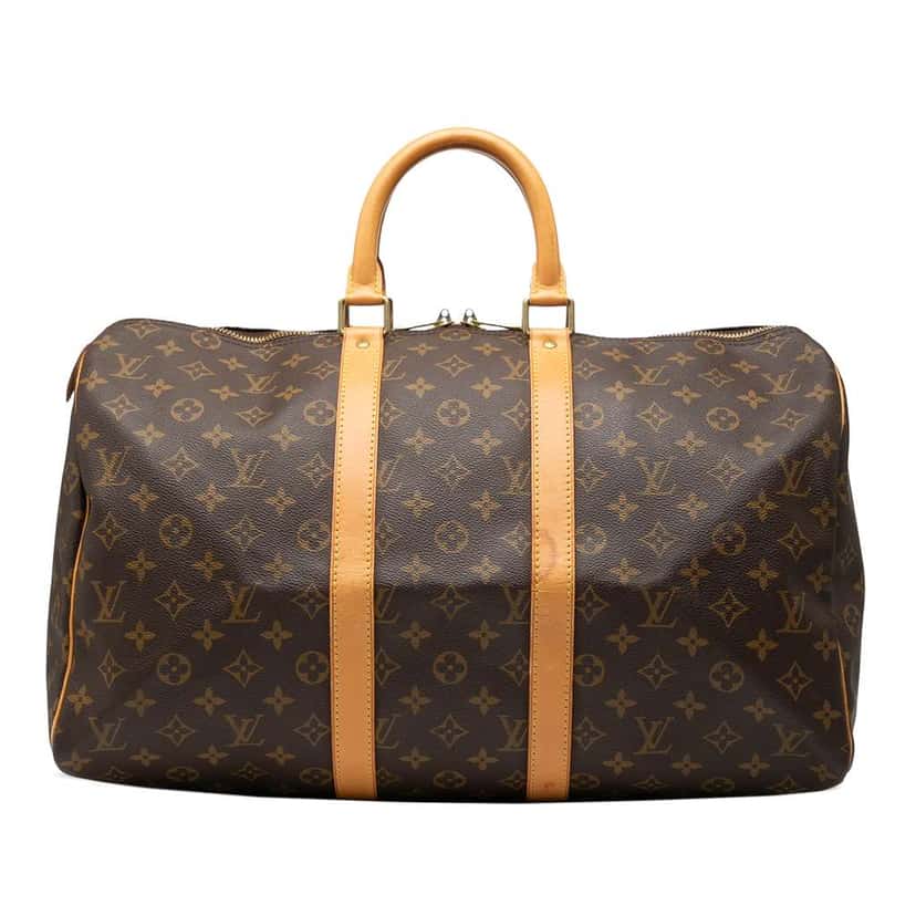 Louis Vuitton Monogram Keepall 45 Brown Good condition - Front View