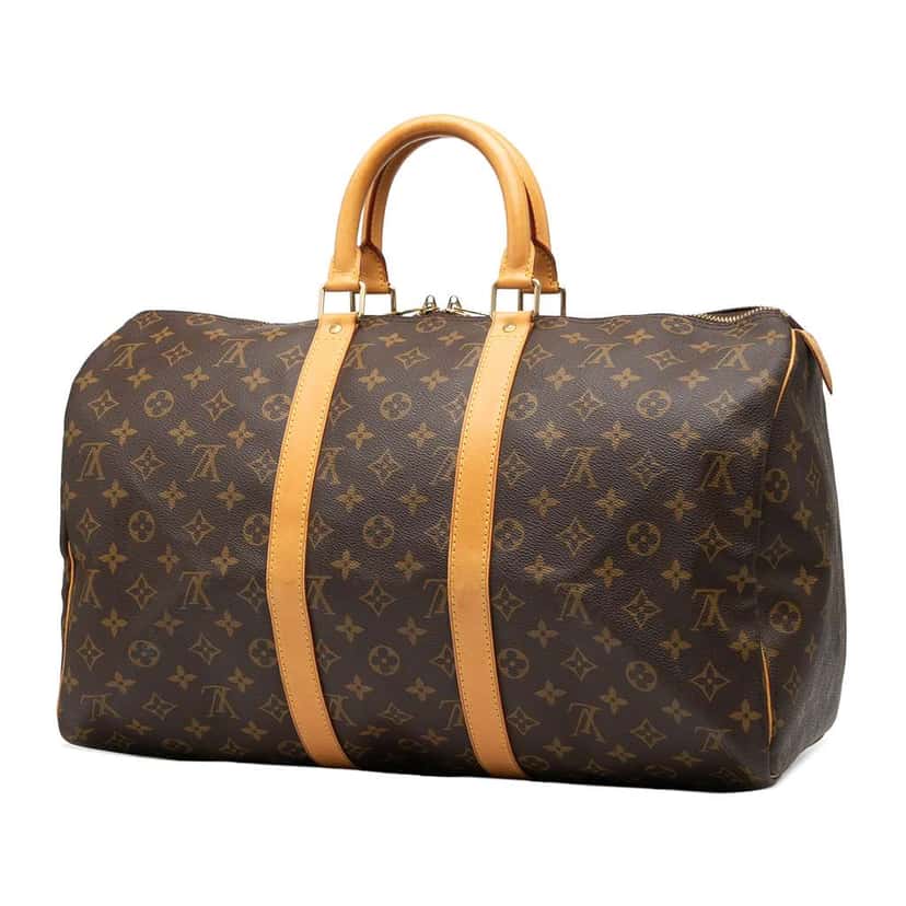 Louis Vuitton Monogram Keepall 45 Brown Good condition - Back View