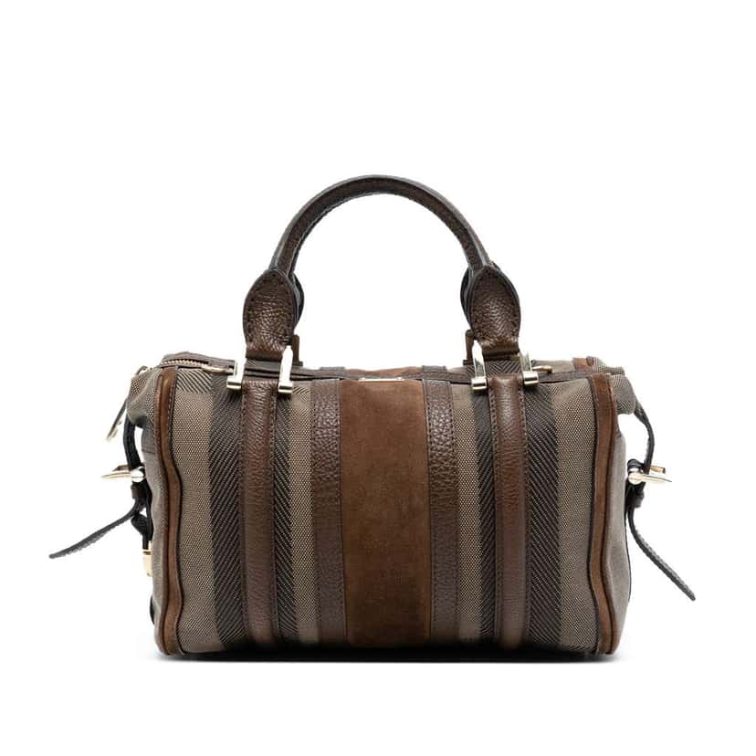 Burberry Canvas Nevinson Bowling Bag Brown Canvas Good condition - Front View
