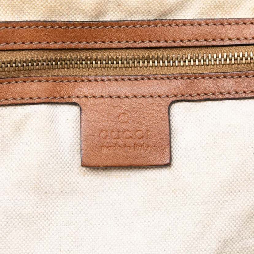 Gucci Medium GG Canvas Rania Top Handle Bag Brown Canvas Good condition - Box View