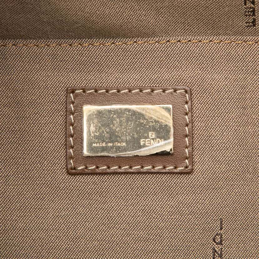 Fendi Zucchino Canvas Chef Shopping Tote Brown Canvas Very good condition - Box View
