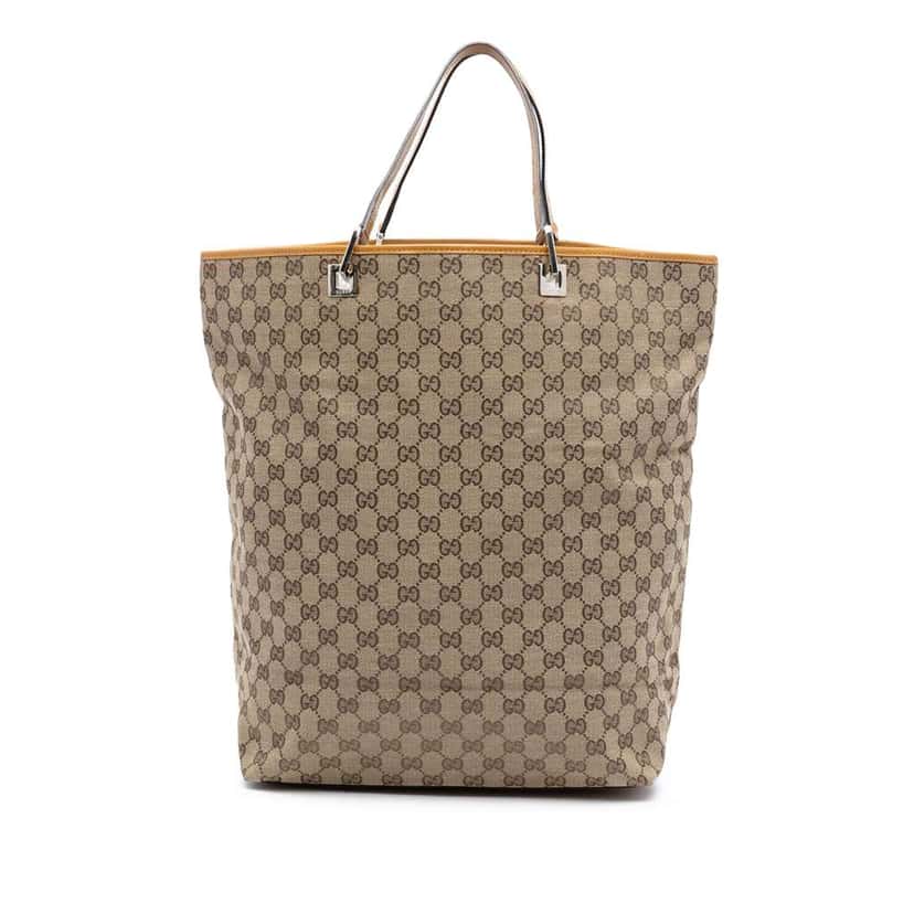 Gucci GG Canvas Tote Brown Canvas Good condition - Front View