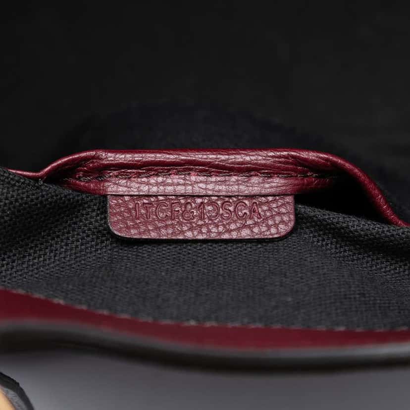 Burberry Grained Calfskin and House Check Canvas Canterbury Tote Purple Leather Good condition - Box View