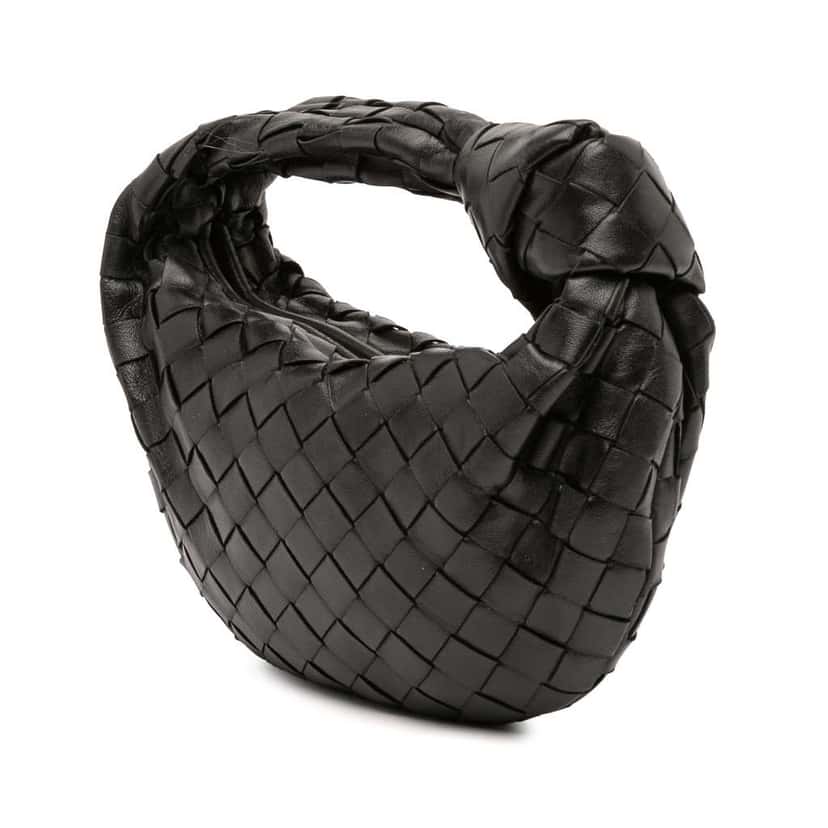 Bottega Veneta Mini Nappa Intrecciato Jodie Black Leather Good condition - Back View