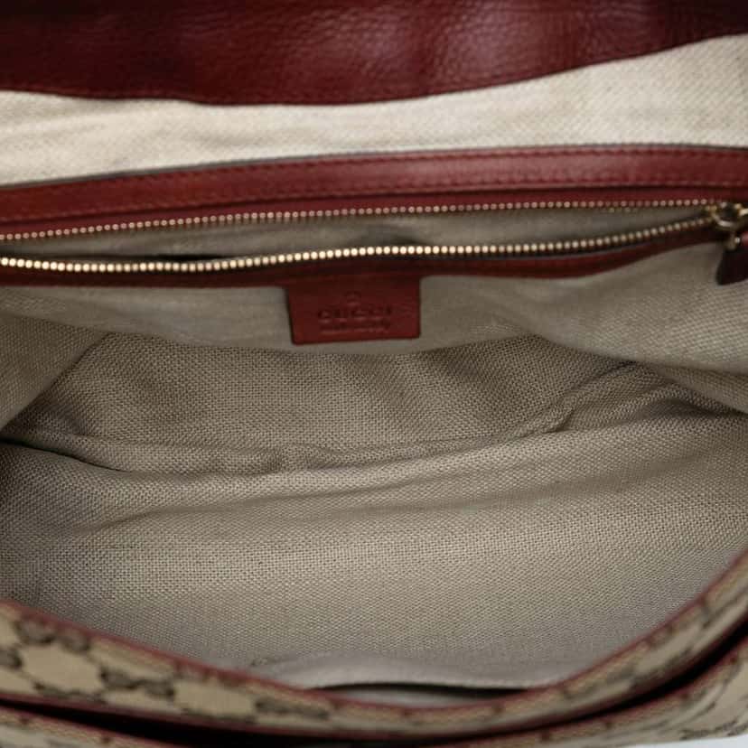 Gucci GG Canvas Marrakech Shoulder Bag Brown Canvas Good condition - Model View