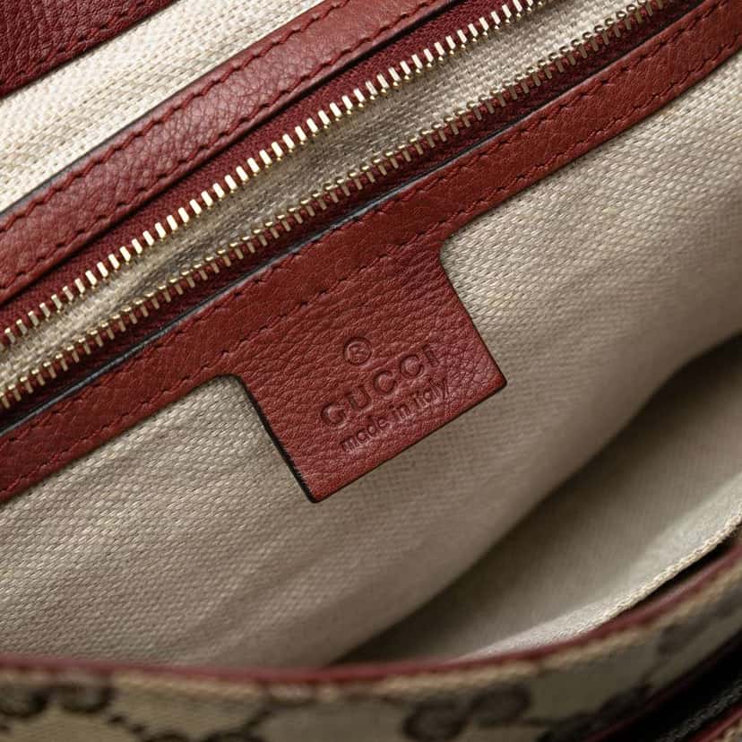 Gucci GG Canvas Marrakech Shoulder Bag Brown Canvas Good condition - Box View