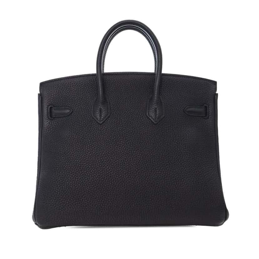 Hermès Togo Birkin Retourne 25 Black Leather Good condition - Inside View