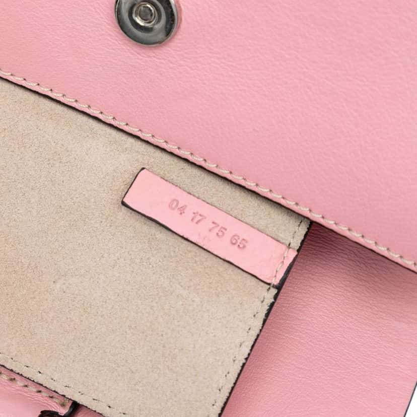 Chloé Mini Calfskin and Suede Faye Chain Crossbody Pink Leather Good condition - Box View