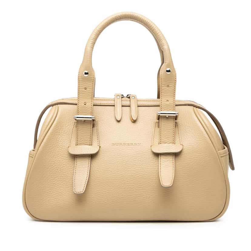 Burberry Leather Handbag Brown Leather Good condition - Front View
