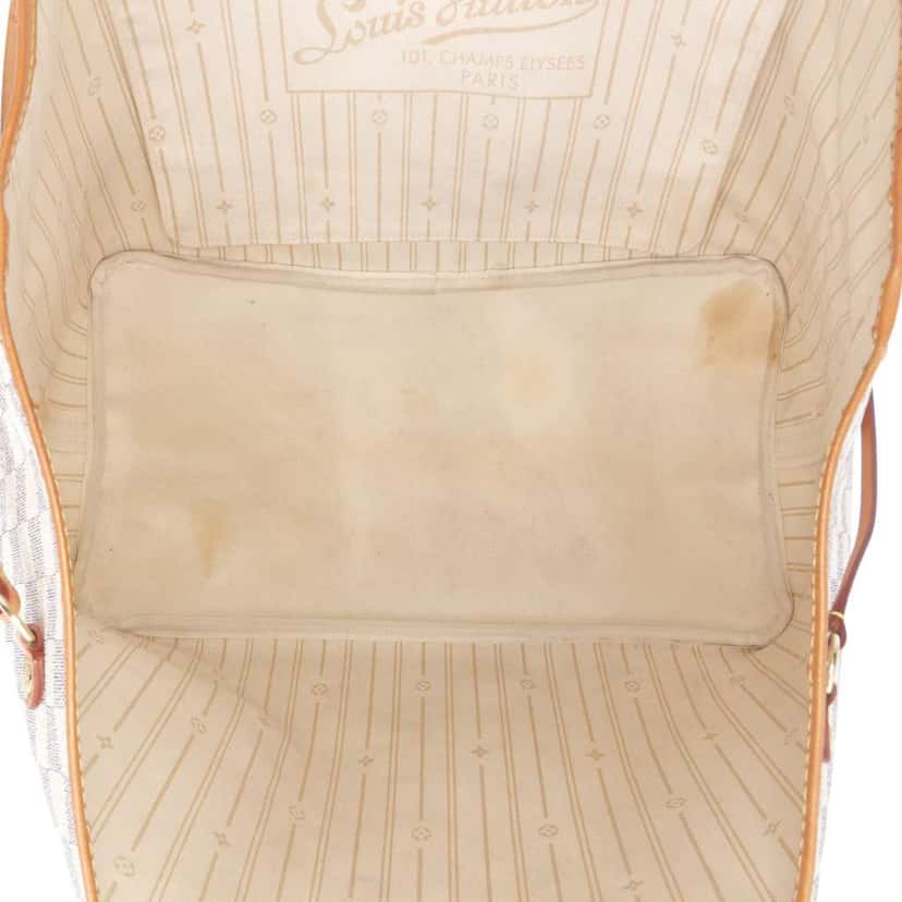 Louis Vuitton Damier Azur Neverfull GM White Good condition - Model View