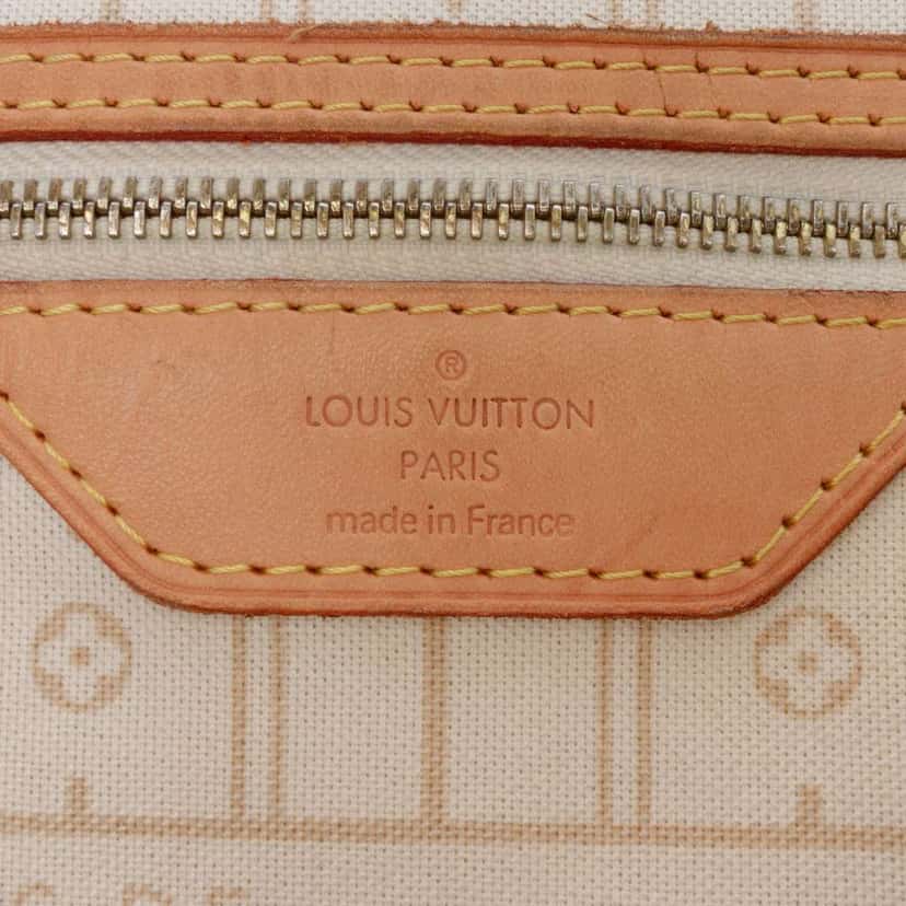 Louis Vuitton Damier Azur Neverfull GM White Good condition - Box View