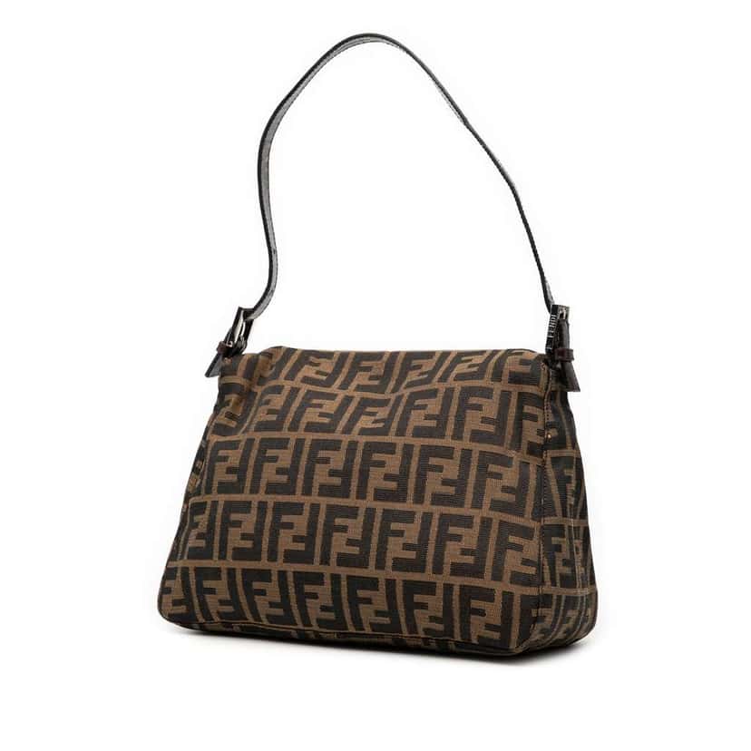 Fendi Zucca Canvas Mamma Forever Brown Canvas Good condition - Back View
