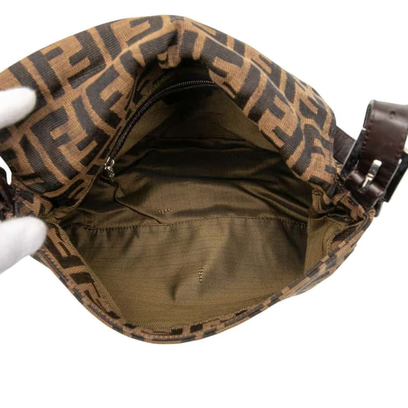 Fendi Zucca Canvas Mamma Forever Brown Canvas Good condition - Model View