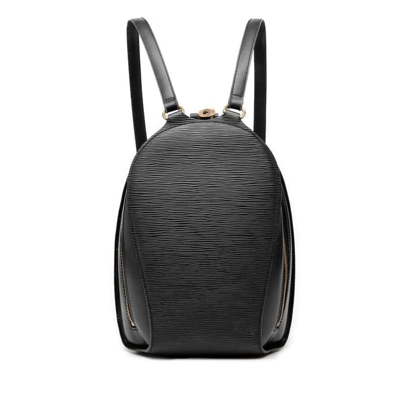 Louis Vuitton Epi Mabillon Black Leather Good condition - Front View