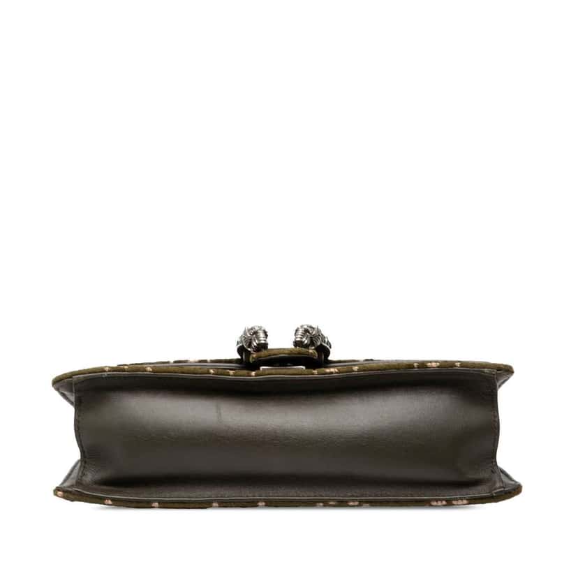 Gucci Medium GG Velvet Dionysus Crossbody Green Velvet Good condition - Inside View