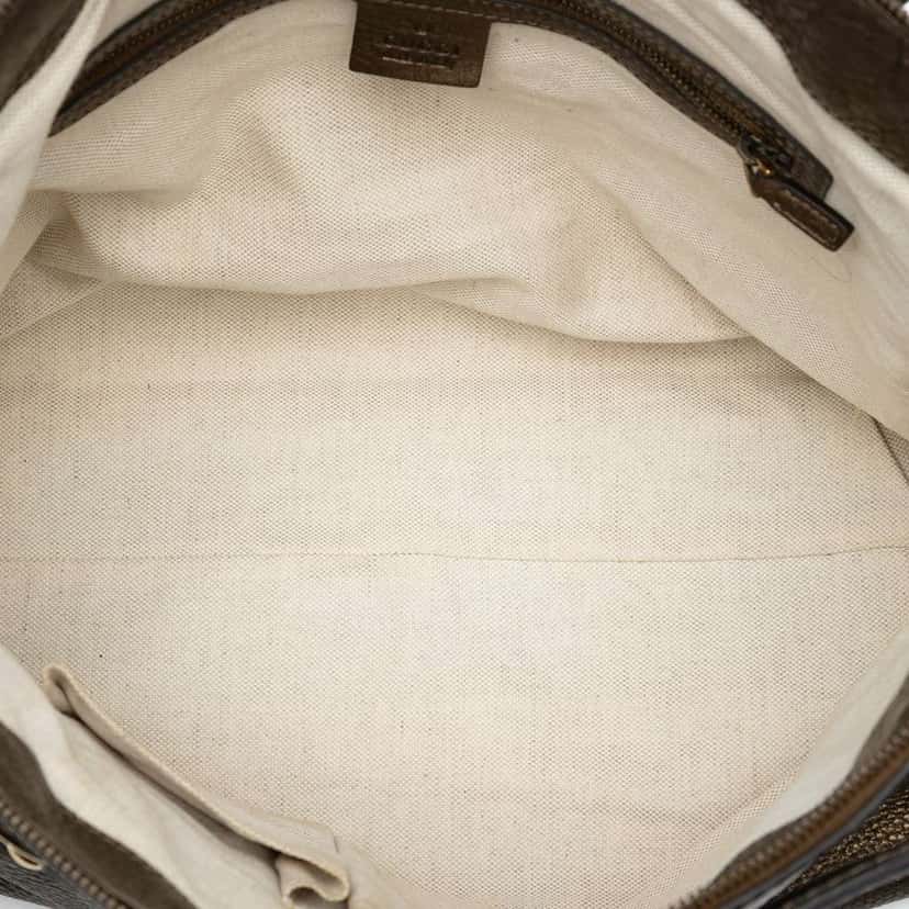 Gucci Medium Leather Ride Top Handle Bag Brown Leather Good condition - Model View