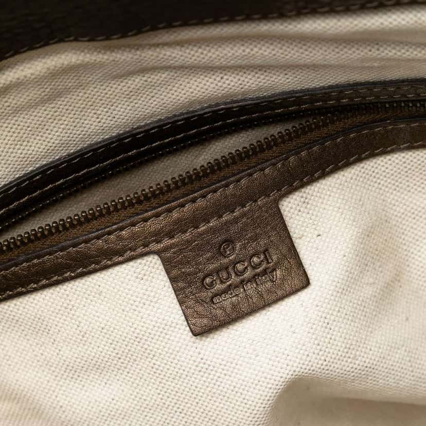 Gucci Medium Leather Ride Top Handle Bag Brown Leather Good condition - Box View