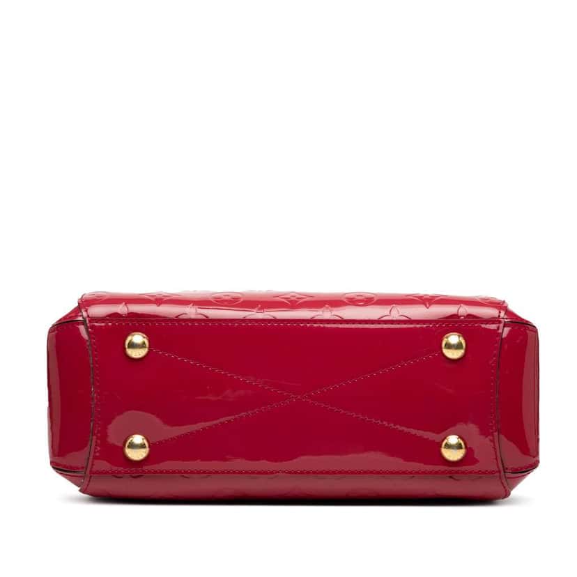 Louis Vuitton Monogram Vernis Montaigne BB Red Leather Good condition - Inside View