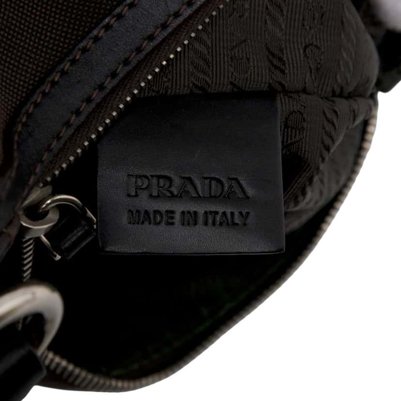 Prada Canvas Canapa Logo Crossbody Brown Canvas Good condition - Box View