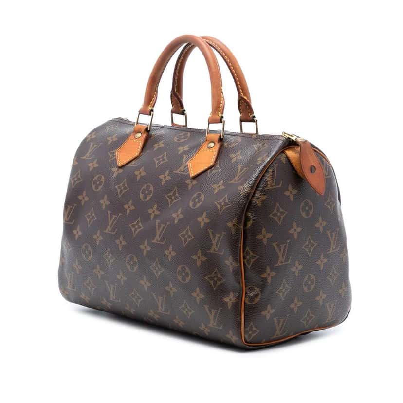 Louis Vuitton Monogram Speedy 30 Brown Good condition - Back View