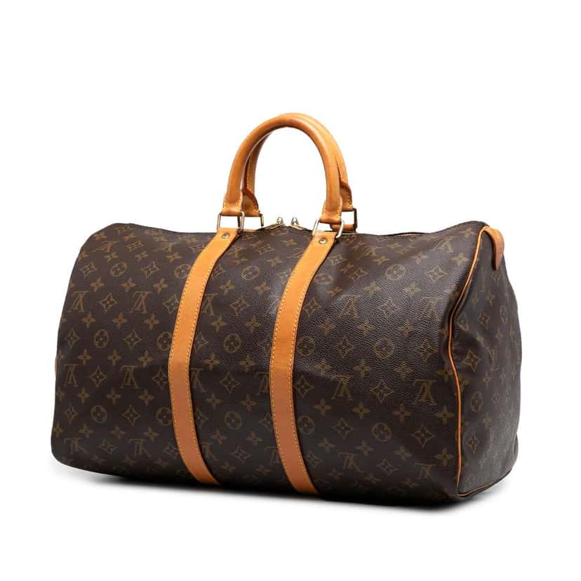 Louis Vuitton Monogram Keepall 45 Brown Good condition - Back View