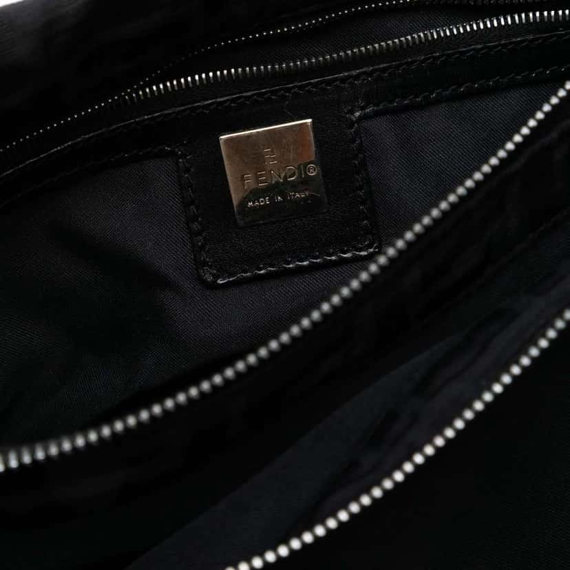 Fendi Zucca Canvas Shoulder Bag Black Canvas Very good condition - Box View