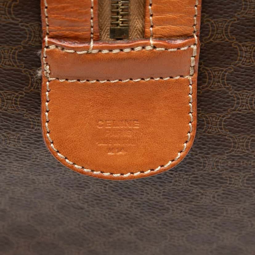 Celine Macadam Coated Canvas Travel Bag Brown Canvas Good condition - Box View