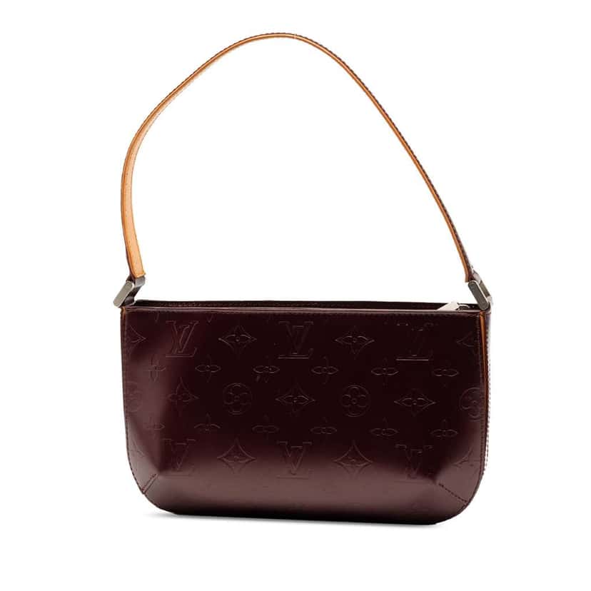 Louis Vuitton Monogram Mat Fowler Purple Leather Good condition - Back View