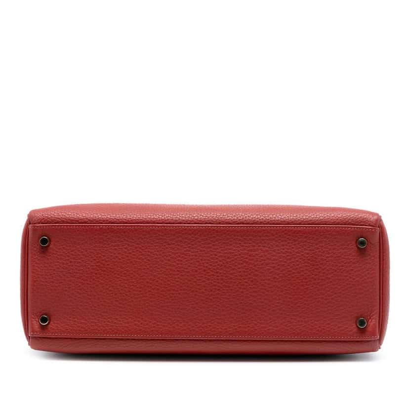 Hermès Togo Kelly II Retourne 35 Red Leather Fair condition - Inside View