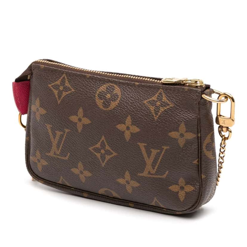 Louis Vuitton Monogram Giraffe Christmas Mini Pochette Accessoires Brown Good condition - Back View