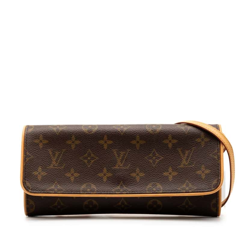 Louis Vuitton Monogram Pochette Twin GM Brown Good condition - Front View
