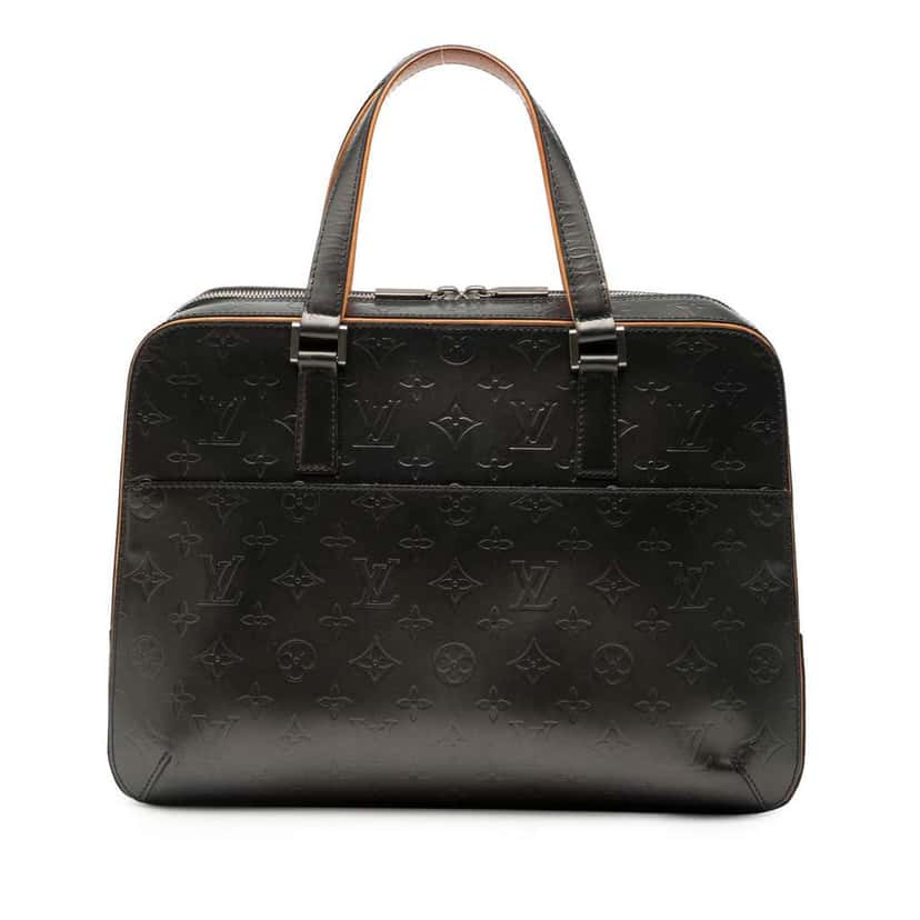 Louis Vuitton Monogram Mat Malden Grey Leather Good condition - Front View