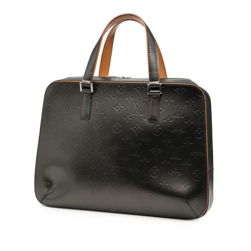 Louis Vuitton Monogram Mat Malden Grey Leather Good condition - Back View