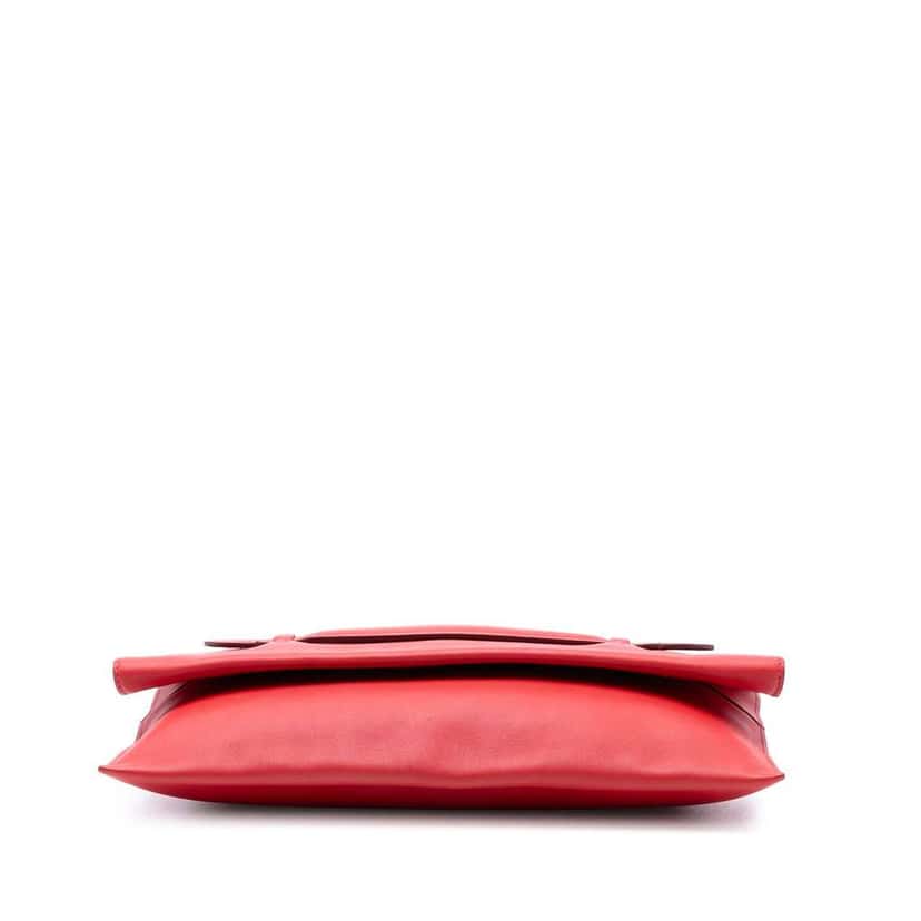 Hermès Evercolor Pliplat Clutch Red Leather Good condition - Inside View
