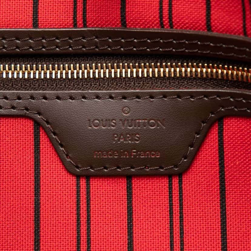 Louis Vuitton Damier Ebene Neverfull MM Brown Good condition - Box View