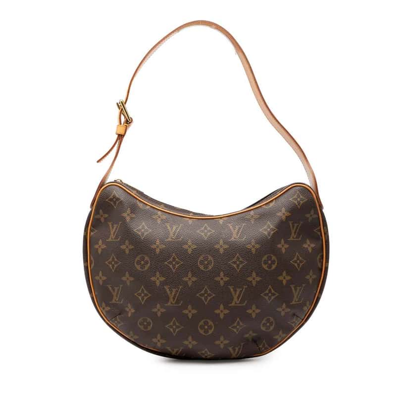 Louis Vuitton Monogram Croissant MM Brown Good condition - Front View