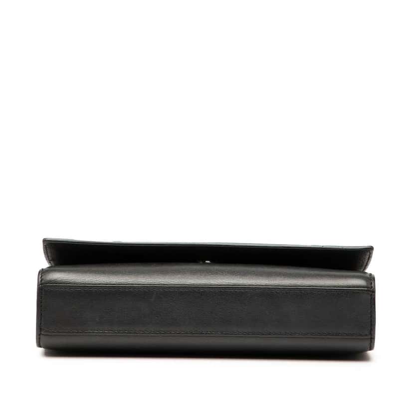 Saint Laurent Small Calfskin Star Monogram Kate Crossbody Black Leather Good condition - Inside View