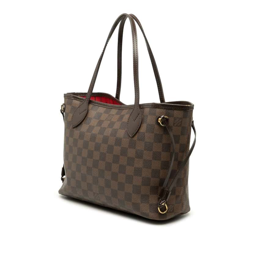 Louis Vuitton Damier Ebene Neverfull PM Brown Good condition - Back View