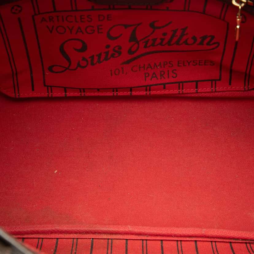 Louis Vuitton Damier Ebene Neverfull PM Brown Good condition - Model View