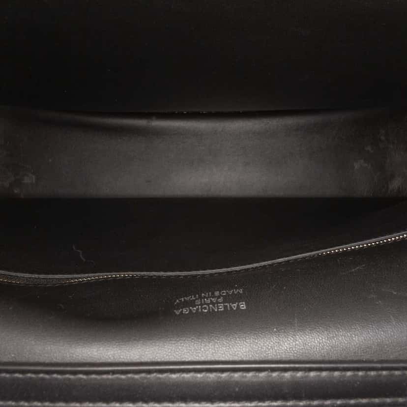 Balenciaga Large Leather Rodeo Satchel Black Leather Good condition - Box View