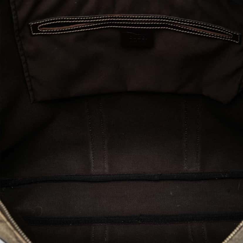 Gucci GG Supreme Business Bag Brown Canvas Good condition - Model View