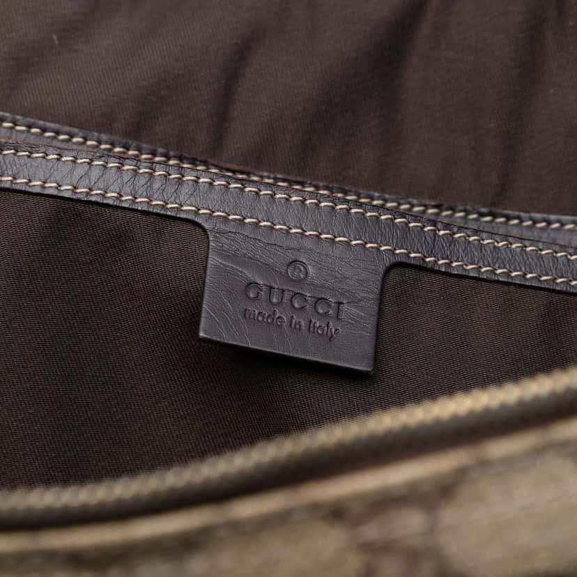 Gucci GG Supreme Business Bag Brown Canvas Good condition - Box View
