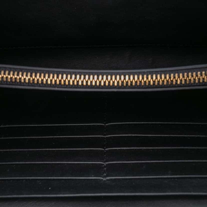 Versace Leather Crystal Virtus Chain Crossbody Black Leather Good condition - Model View