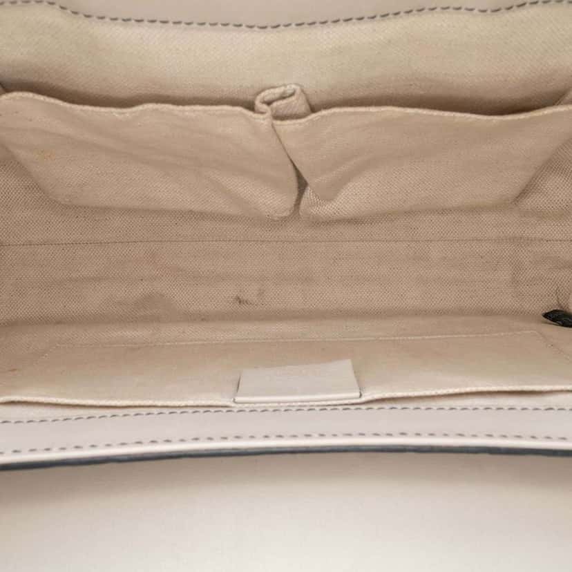 Gucci Medium Guccissima Emily Shoulder Bag White Leather Good condition - Model View