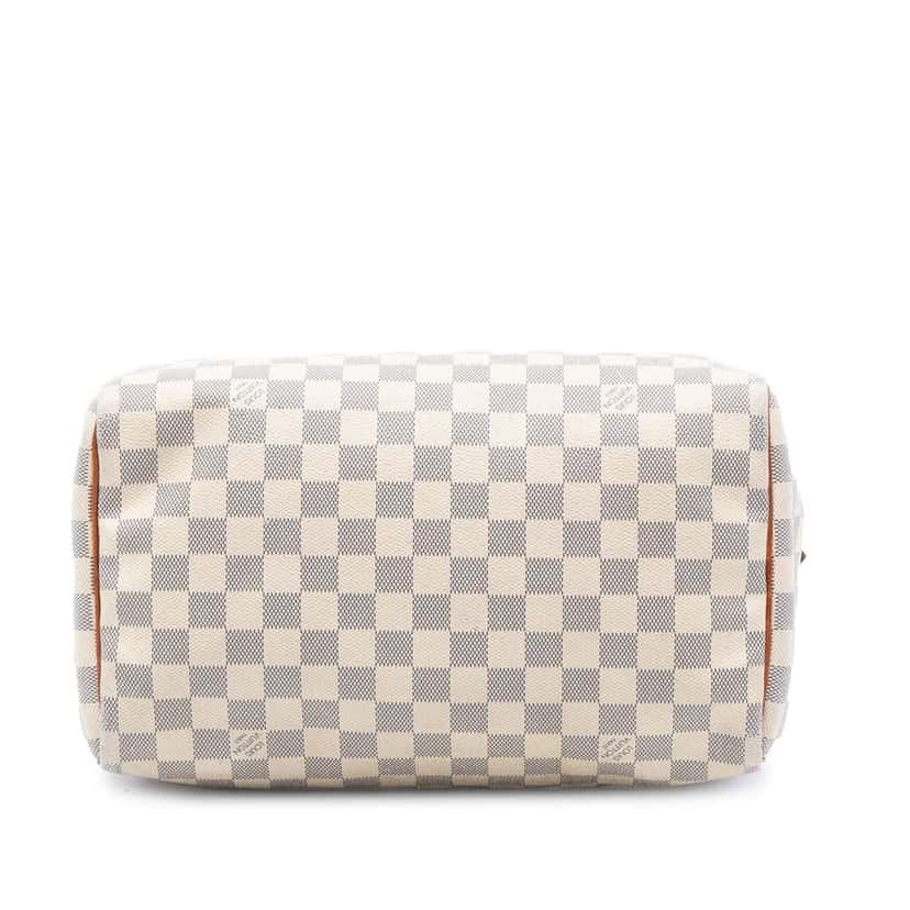 Louis Vuitton Damier Azur Speedy 30 White Good condition - Inside View