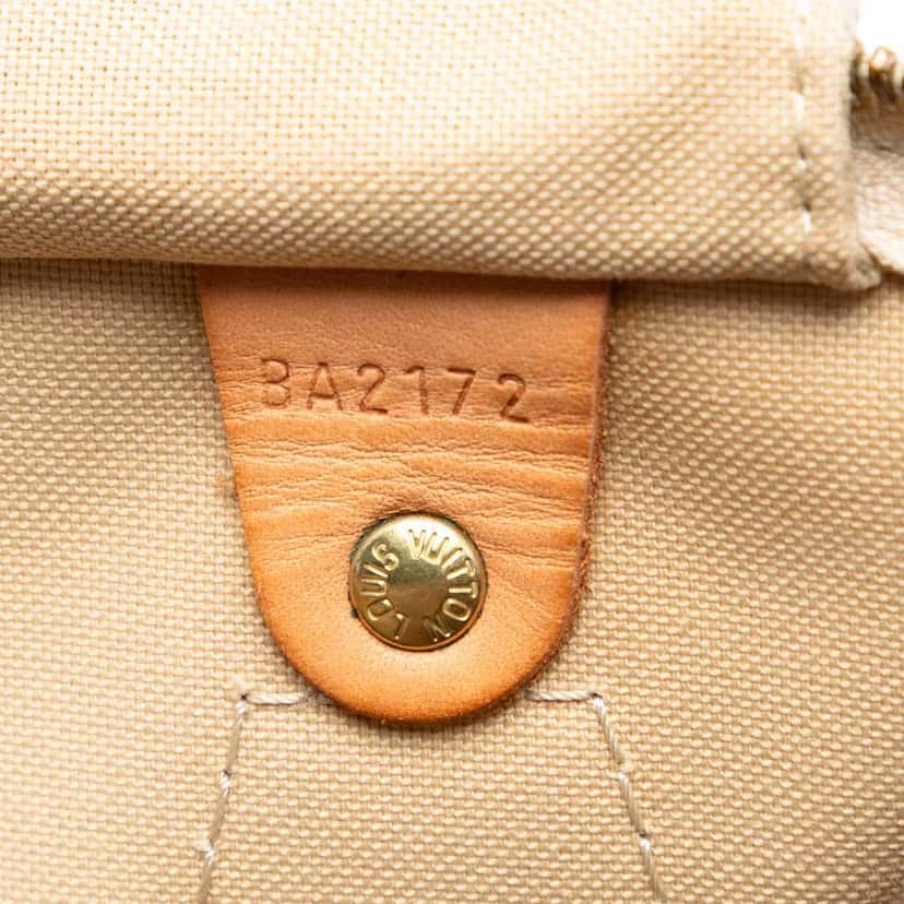 Louis Vuitton Damier Azur Speedy 30 White Good condition - Box View