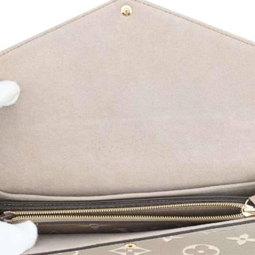 Louis Vuitton Bicolor Monogram Empreinte Pochette Felicie Brown Leather Good condition - Model View