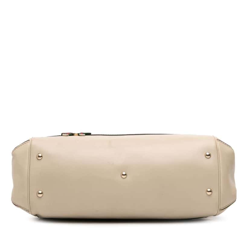 Gucci GG Canvas Web Mayfair Satchel Brown Canvas Good condition - Inside View